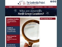 Tablet Screenshot of leadershipprojectforamerica.org